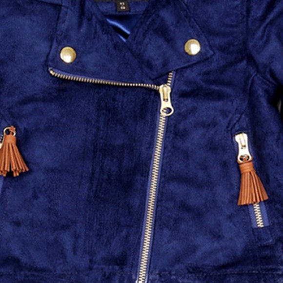 Mini Rodini Biker Jacket Navy - Picture 4 of 5